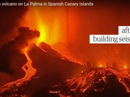 По испанскому острову ползет раскаленная 6-метровая волна лавы в тысячу градусов (ВИДЕО)