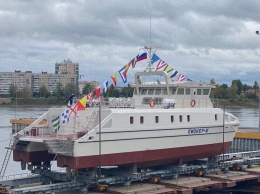 В Петербурге спустили на воду первый в России беспилотный корабль