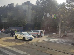 Трамваи не ходят: на проспекте Мазепы сбили мотоциклиста