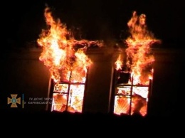 Под Харьковом сгорел дом с жильцами