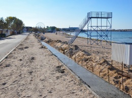 Первый этап ремонта набережной в Черноморском закончат к ноябрю