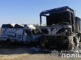 В Одесской области мужчина сжег грузовик и микроавтобус знакомого
