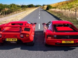 Ютубер сравнил два легендарных суперкара: Lamborghini Countach и Ferrari Testarossa (ВИДЕО)