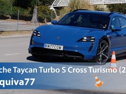 Лосиный тест вызвал сложности у Porsche Taycan Cross Turismo