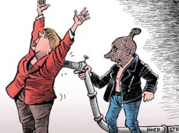 Строительство "Северного потока 2": Путин и Меркель стали героями меткой карикатуры