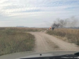 В Мариуполе на пляже сгорело авто, - ФОТО