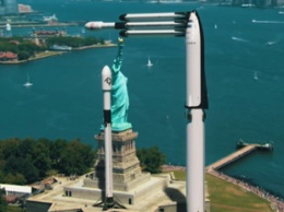 Диджитал-артисты наглядно показали, насколько большими являются ракеты SpaceX