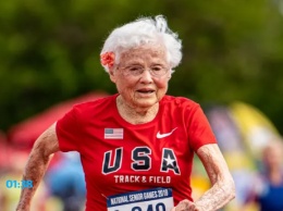105-летняя спортсменка установила мировой рекорд по бегу на спринтерские дистанции