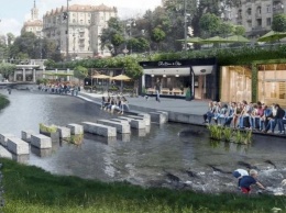 Каким мог бы стать центр Киева, если бы подземную реку Крещатик вывели из коллектора: визуализация