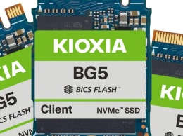 SSD Kioxia BG5 оснащены интерфейсом PCIe 4.0 и выпускаются объемом 256, 512 и 1024 ГБ