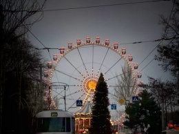 В Одессе установили первую новогоднюю елку