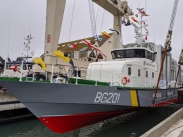 Первый катер для охраны Украины спустили на воду во Франции (ВИДЕО)