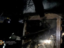 В Павлограде ночью горела котельная частного дома