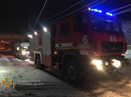 В Запорожской области автомобиль «скорой помощи» попал в снежный плен