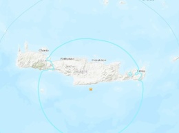 Возле Крита произошло сильное землетрясение