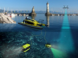 Четыре робота с ИИ работают вместе, чтобы очистить океаны от мусора