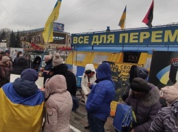 В Харькове митинговали против российской агрессии и в поддержку Казахстана