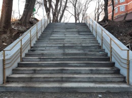 В Одессе завершены работы по капремонту двух старых лестниц на Молдаванке. Фото