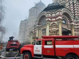 В центре Харькова произошел пожар в Благовещенском соборе