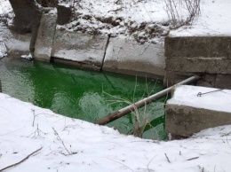 Вода в реке Сырец стала ядовито-зеленого цвета: в чем причина