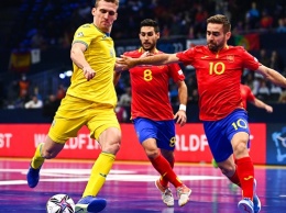 Украина разгромно уступила Испании в матче за бронзу чемпионата Европы по футзалу