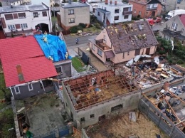 В Польше бушует шторм, есть жертвы и разрушения