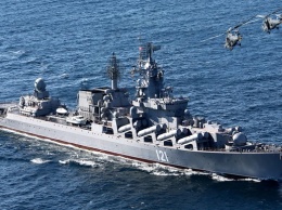 Российский крейсер провел стрельбы в Черном море