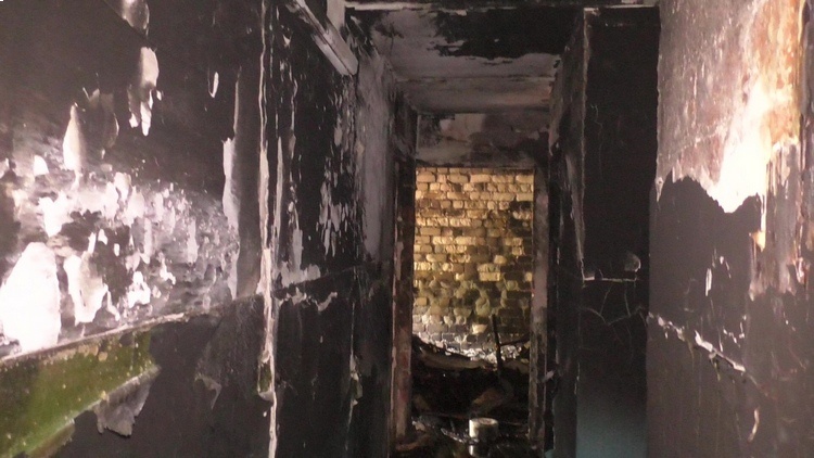 В Луганске горело общежитие