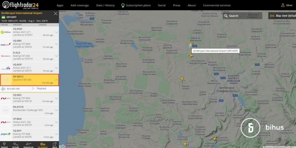 В аннексированный Крым, куда раньше приехал Медведчук, прибыл самолет Путина, - Bihus.info