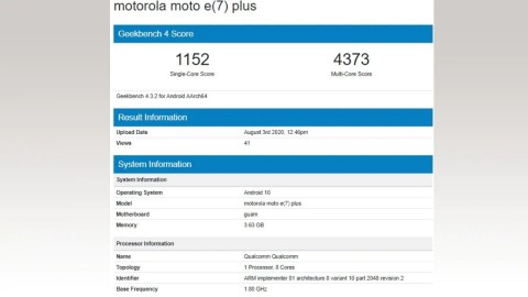 Опубликованы «живые» фото смартфона Motorola Moto E7 Plus