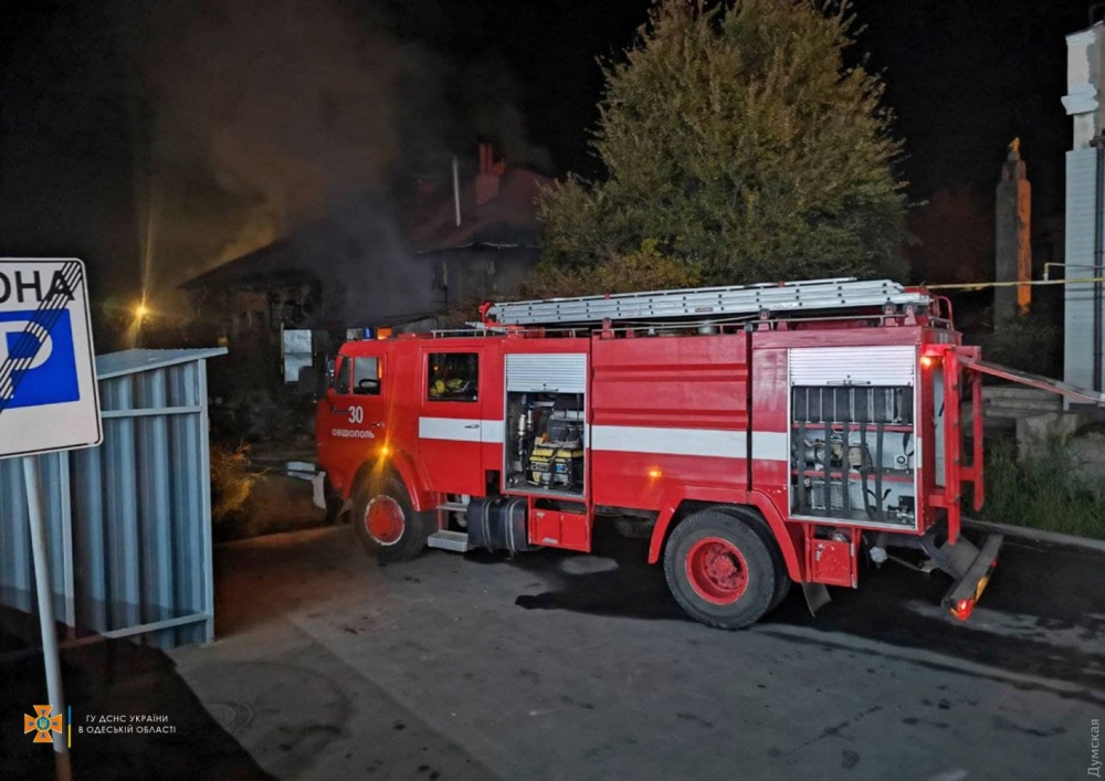 В Одесской области потушили масштабный пожар в кафе
