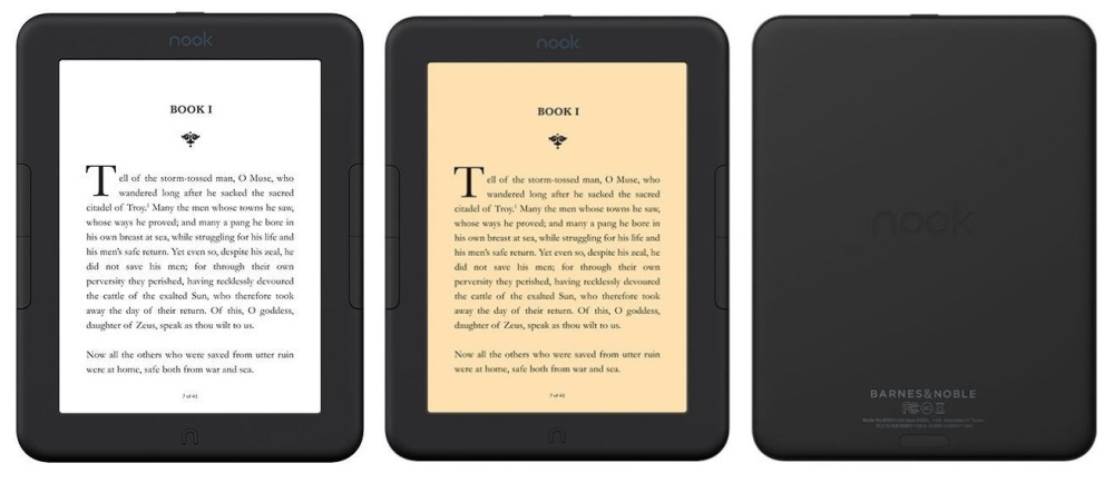 Barnes & Noble выпустила новую электронную книгу Nook GlowLight 4