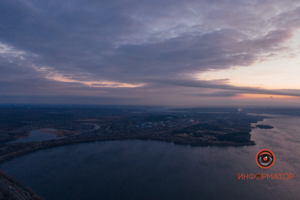 Минутка эстетики: как выглядит лирический закат на Днепром