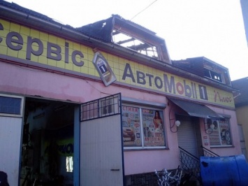 Магазин-СТО горел в Закарпатской области