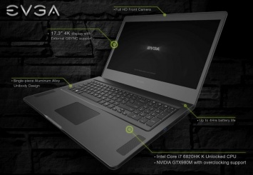 Игровой ноутбук EVGA SC17 Gaming будет стоить $2700