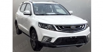 В сети появились фото нового внедорожника Geely GX7