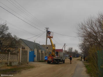 В Матвеевке установили энергосберегающие уличные фонари