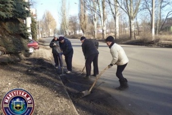 В Советском районе Макеевки прошел "чистый четверг"