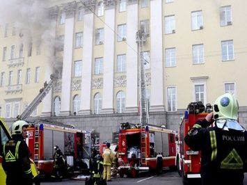 Пожару в здании Министерства обороны России присвоена наивысшая категория, опубликовано видео