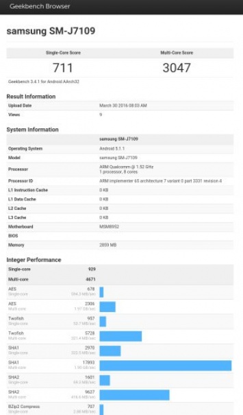 Samsung готовит версию Galaxy J7 (2016) с чипом Snapdragon 617