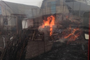 В Кременчугском районе горела частная усадьба (ФОТО)