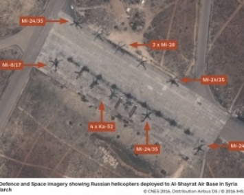 Российские вертолеты засекли на новой базе в Сирии (ФОТО)