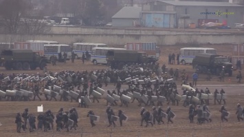 Путинская гвардия тренируется разгонять "московский майдан"