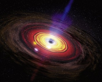 Ученым удалось зафиксировать радиосигнал в крупной черной дыре