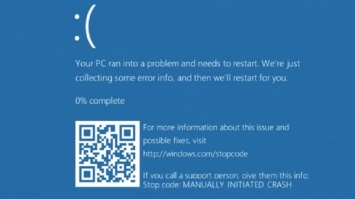 Microsoft добавила QR-код на "синий экран смерти" в Windows