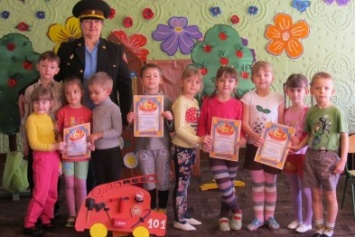 В детском саду «Уголек» был проведен месячник по пожарной безопасности