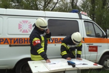 В Шабельковке тушили условный пожар