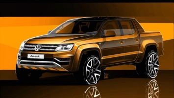 VW показала эскизы нового пикапа Amarok