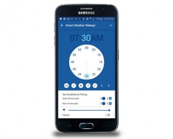 Samsung разработал новое приложение Weather Channel