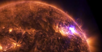 NASA опубликовало видео сверхвысокой четкости вспышки на Солнце